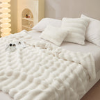 Faux Fur Double-Sided Anti-Static Cushion Blanket