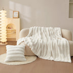 Faux Fur Double-Sided Anti-Static Cushion Blanket