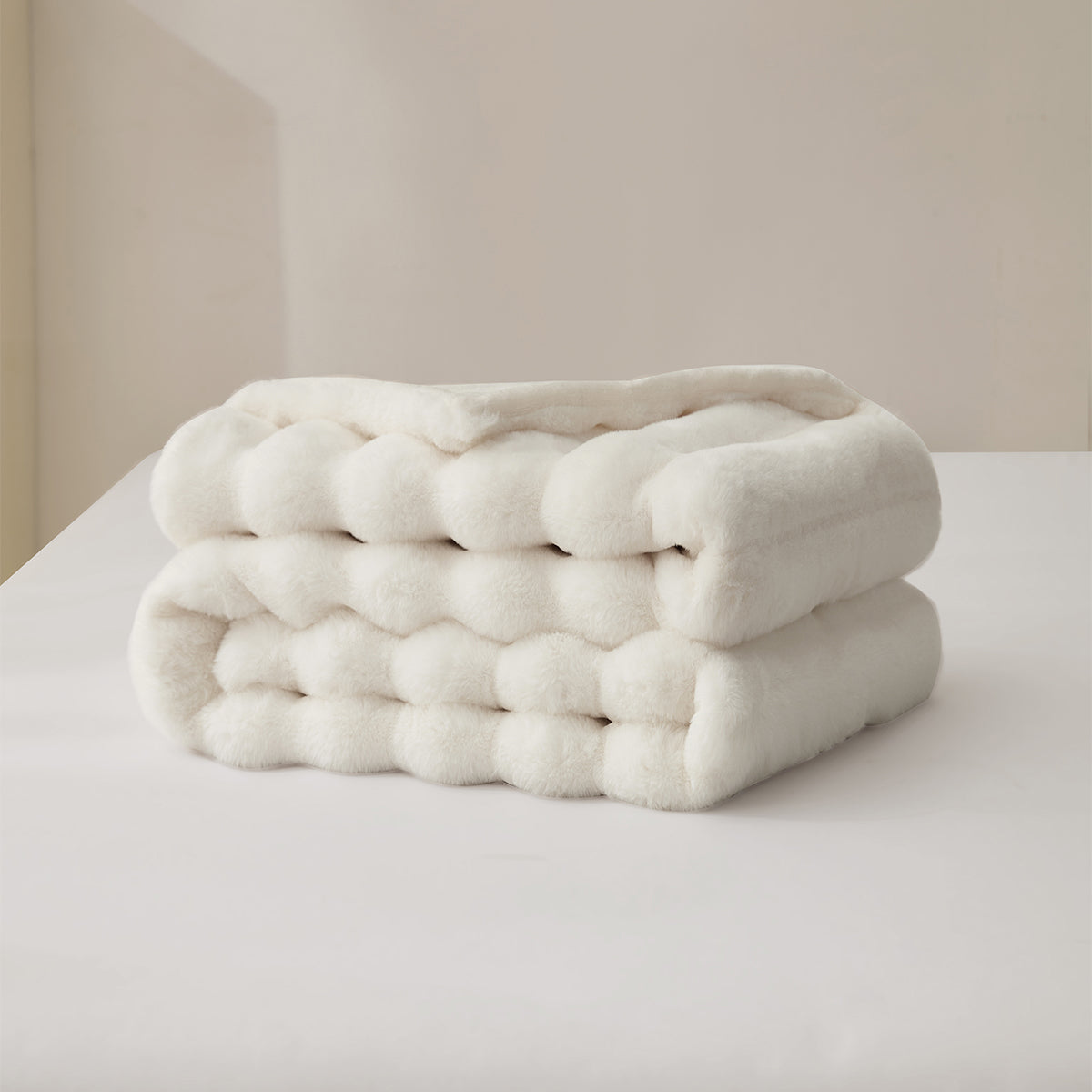 Faux Fur Double-Sided Anti-Static Cushion Blanket