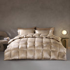 95% Polish White Goose Down Luxury Jacquard Heavy-Weight Quilt
