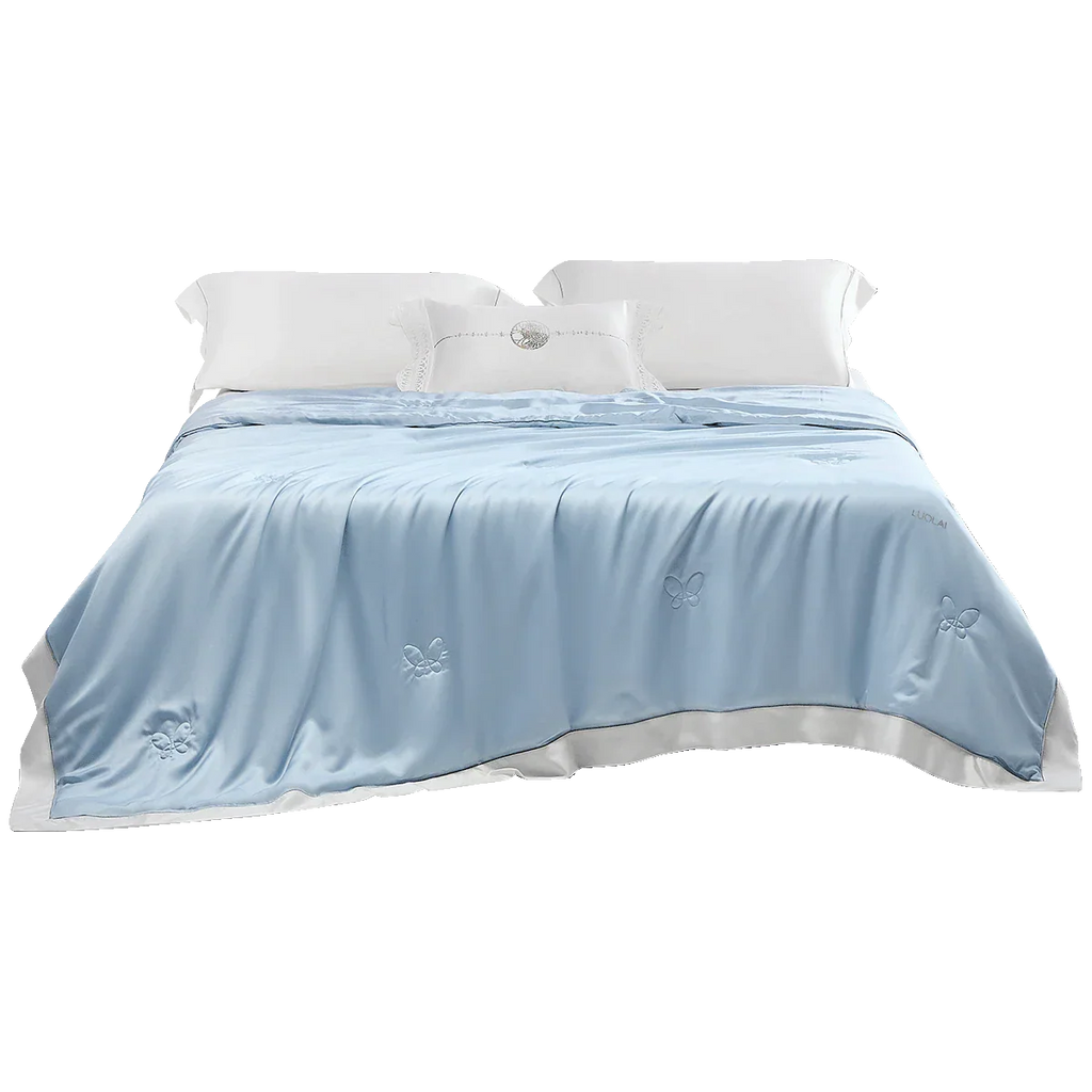 Cooling Lyocell Silk-Filled Duvet — 3.5 TOG