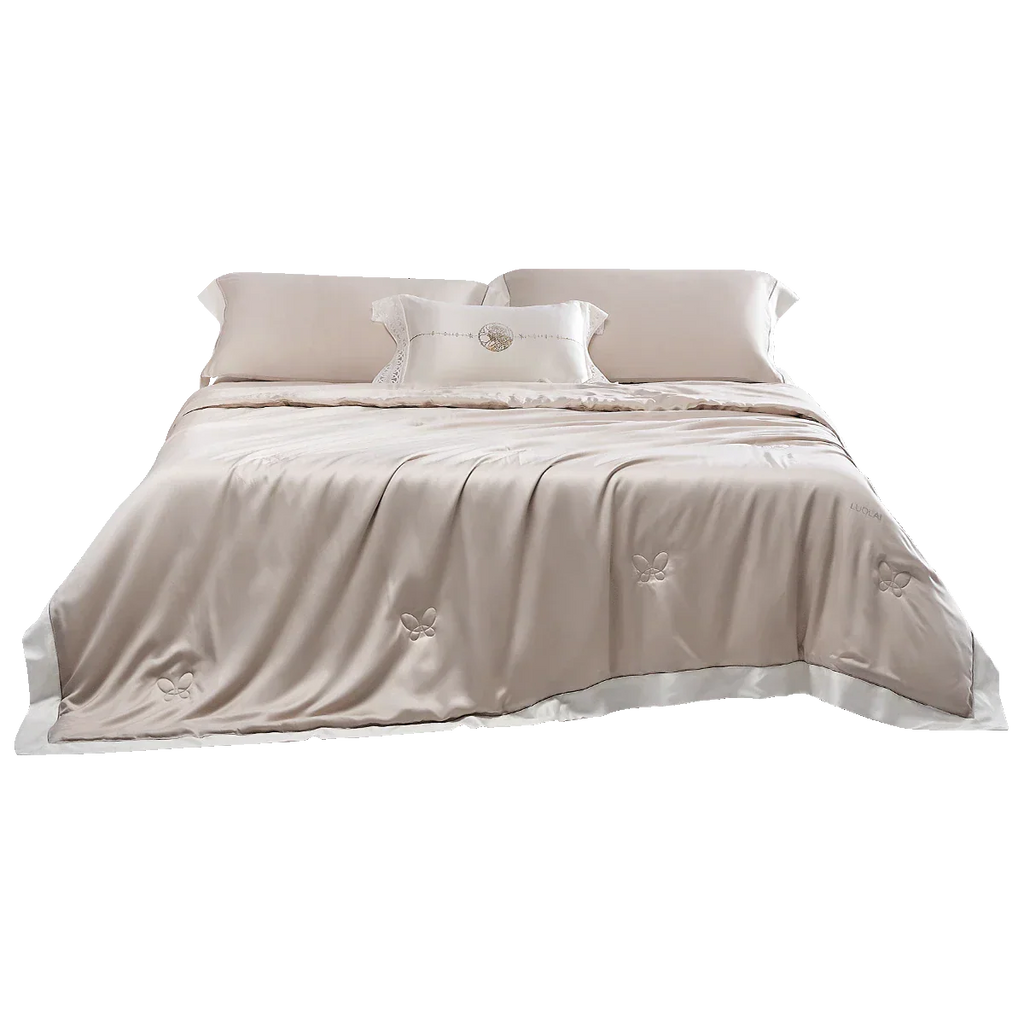 Cooling Lyocell Silk-Filled Duvet — 3.5 TOG